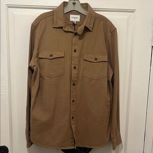 Goodfellow & Co Brown Button-Up Shirt